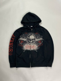 Y2k Avenged Sevenfold zip up hoodie
