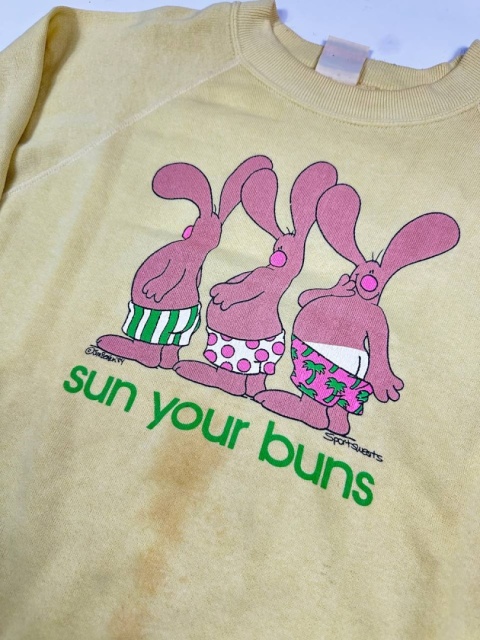 1984 Sun Your Buns crewneck