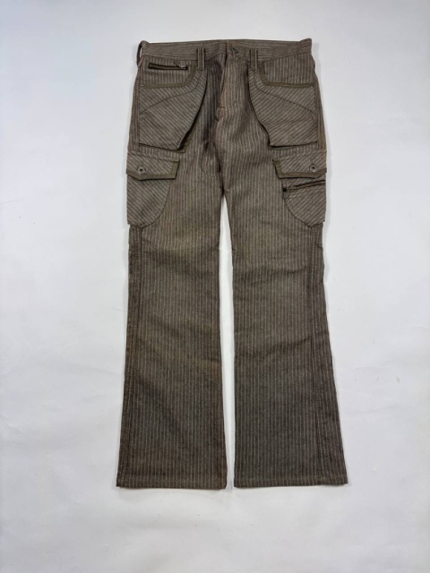 Difference by Rupert Made in Japan flared striped pants