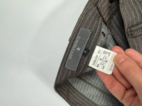 Difference by Rupert Made in Japan flared striped pants