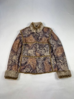 Fur Faux Paisley jacket