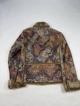 Fur Faux Paisley jacket