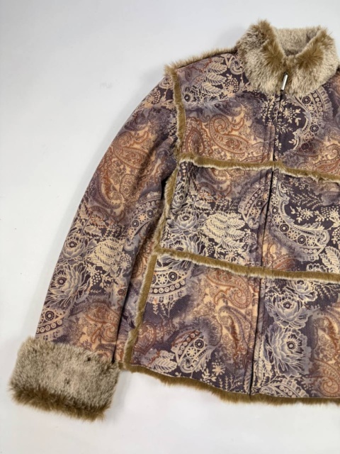 Fur Faux Paisley jacket