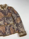 Fur Faux Paisley jacket