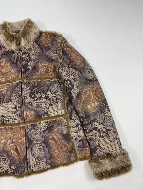 Fur Faux Paisley jacket