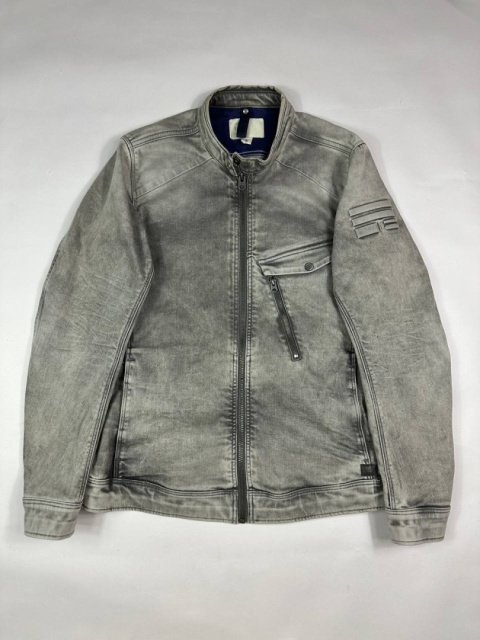 G Star RAW denim biker jacket