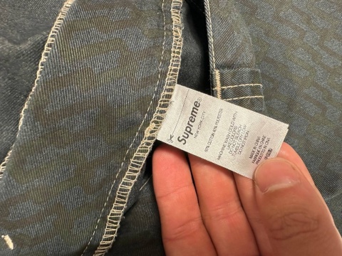 Supreme patterned baggy cargo pants