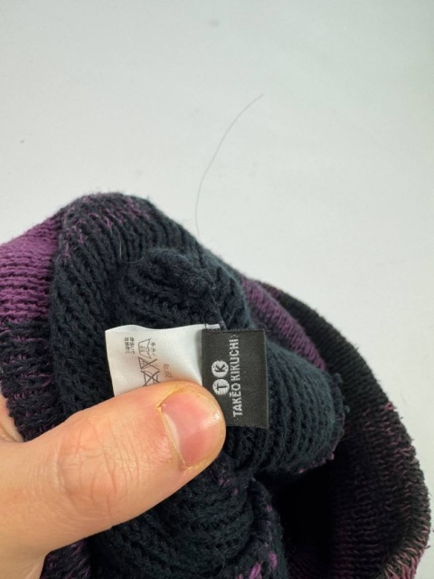 Takeo Kikuchi checkered beanie