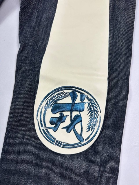 Evisu big logo raw denim jeans