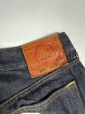 Evisu big logo raw denim jeans