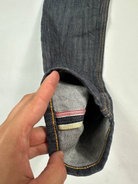 Evisu big logo raw denim jeans