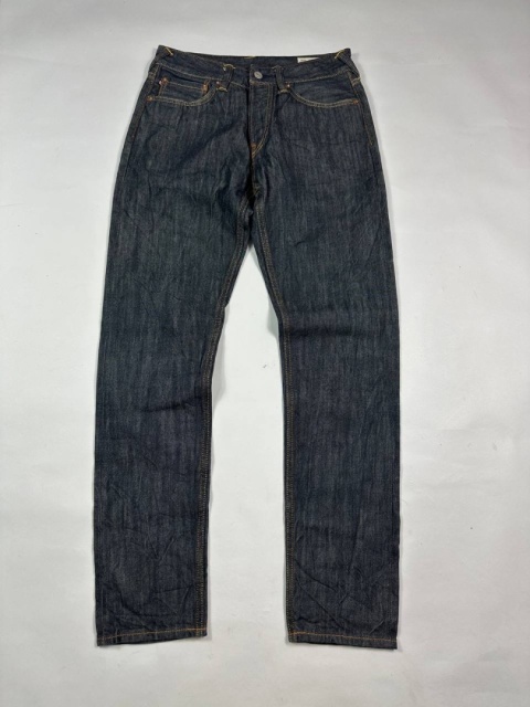 Evisu big logo raw denim jeans