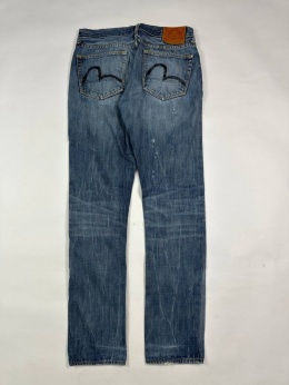 Evisu distressed jeans