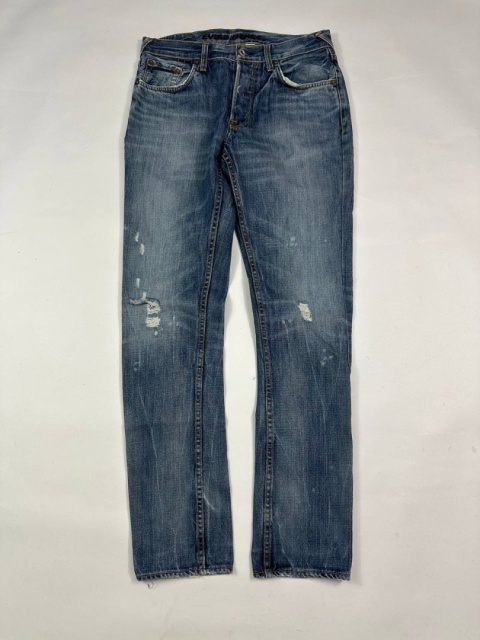 Evisu distressed jeans