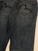 Evisu distressed jeans