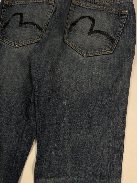 Evisu distressed jeans