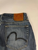 Evisu distressed jeans