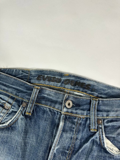 Evisu distressed jeans