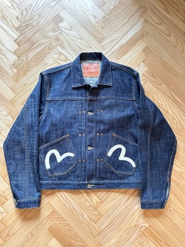 Evisu raw denim selvedge jacket