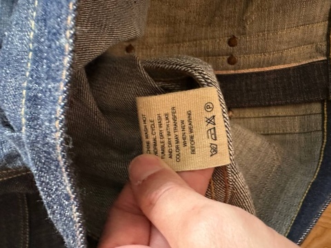 Evisu raw denim selvedge jacket