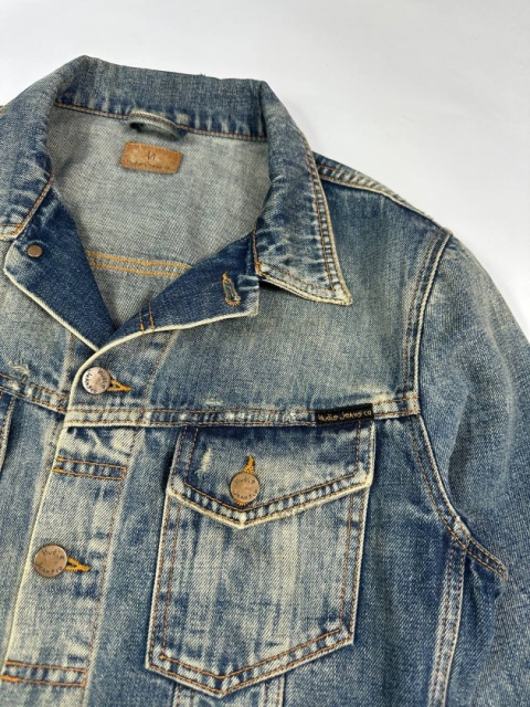 Nudie jeans mud washed jean trucker jacket