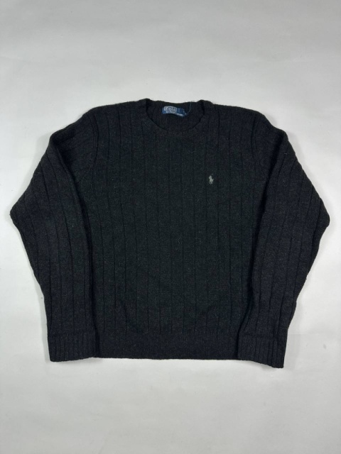 Vintage 100% wełniany sweter Polo Ralph Lauren