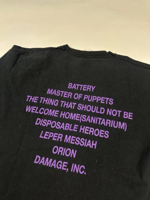 Vintage Metallica Master of Puppets tshirt