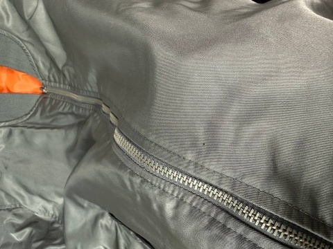 Vintage reversible bomber